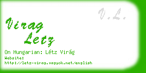 virag letz business card